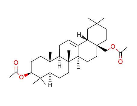 Molecular Structure of 1896-77-1 (Olean-12-ene-3β,28-diol diacetate)