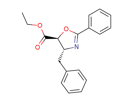 Molecular Structure of 869103-47-9 ((4S,5R)-4,5-dihydro-2-phenyl-4-carboethoxy-5-benzyl-1,3-oxazole)