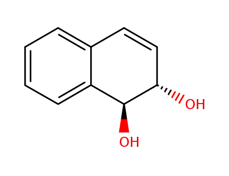 Molecular Structure of 7234-04-0 (1,2-dihydroxy-1,2-dihydronaphthalene)