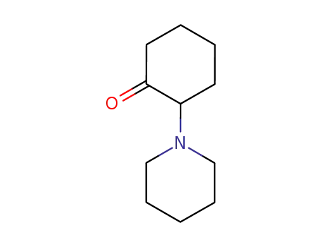 Molecular Structure of 3319-04-8 (2-(piperidin-1-yl)cyclohexan-1-one)