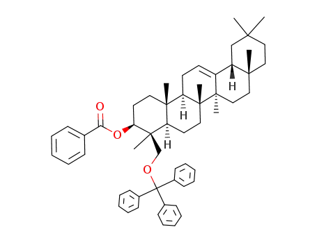 Molecular Structure of 195156-12-8 (3β-benzoyloxy-24-trityloxyolean-12-ene)