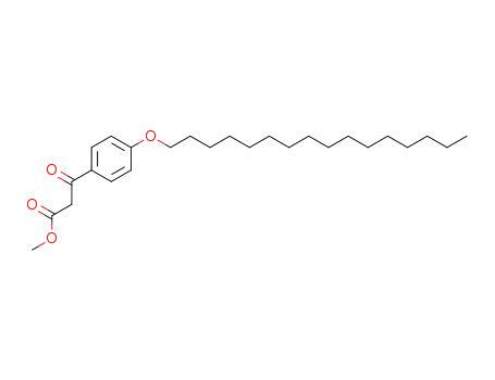 Molecular Structure of 52244-81-2 (methyl 3-[p-(hexadecyloxy)phenyl]-3-oxopropionate)