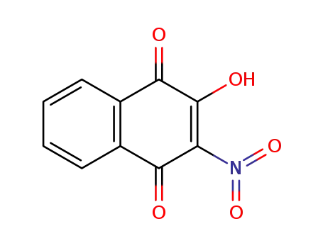 Molecular Structure of 54808-30-9 (4-hydroxy-3-nitronaphthalene-1,2-dione)