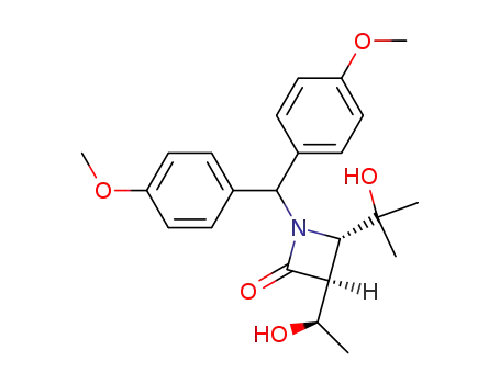 (3S,4S)-1-(di-p-anisylmethyl)-3-<(R)-1-hydroxyethyl>-4-(1-hydroxy-1-methylethyl)-2-azetidinone