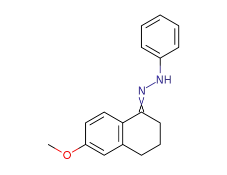 Molecular Structure of 6132-86-1 (6-Methoxy-<1>tetralon-phenylhydrazon)