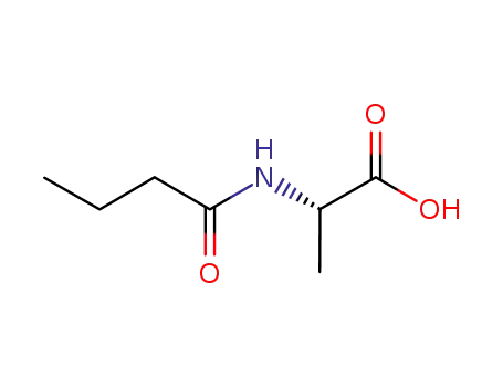 Molecular Structure of 55930-29-5 (2-BUTYRYL AMINO PROPIONIC ACID)