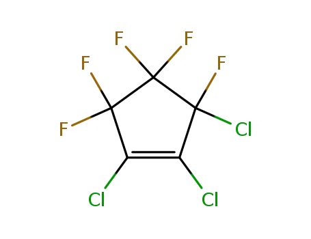 Molecular Structure of 3824-97-3 (1,2,3-TRICHLOROPENTAFLUOROCYCLOPENTENE-1)