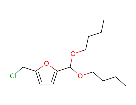 Molecular Structure of 126080-78-2 (2-(chloromethyl)-5-(dibutoxymethyl)furan)