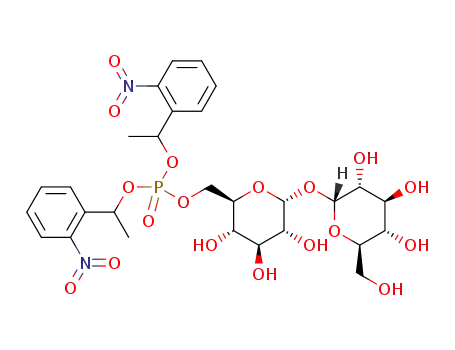 Molecular Structure of 1404341-61-2 (6-O-bis[1-(2-nitrophenyl)ethoxyphosphoryl]-D-trehalose)