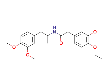 Molecular Structure of 93-31-2 (N-[2-(3,4-dimethoxyphenyl)-1-methylethyl]-4-ethoxy-3-methoxyphenylacetamide)