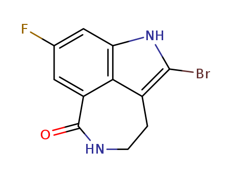 2-bromo-8-fluoro-4,5-dihydro-1H-azepino[5,4,3-cd]indol-6(3H)-one CAS No.283173-80-8