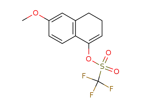 Molecular Structure of 115375-59-2 (6-methoxy-3,4-dihydronaphthalene-1-yl triflate)