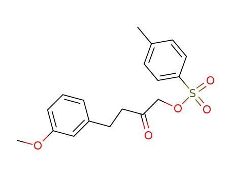 Molecular Structure of 73706-61-3 (1-tosyloxy-4-(3-methoxyphenyl)-2-butanone)