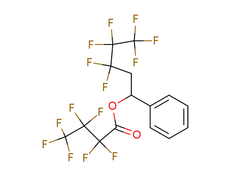 Molecular Structure of 99930-45-7 (2,2,3,3,4,4,4-Heptafluoro-butyric acid 3,3,4,4,5,5,5-heptafluoro-1-phenyl-pentyl ester)