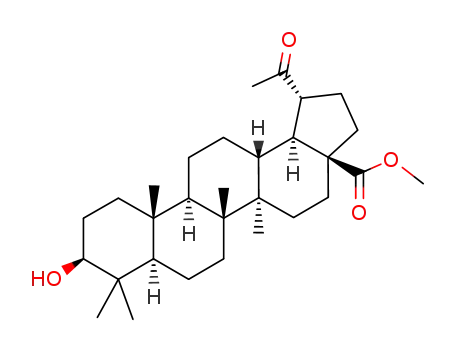 Molecular Structure of 4356-32-5 (Methyl 3beta-hydroxy-20-oxo-30-norlupan-28-oate)