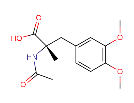 Molecular Structure of 16825-27-7 ((S)-N-Acetyl-α-methyl-β-(3,4-dimethoxyphenyl)alanin)