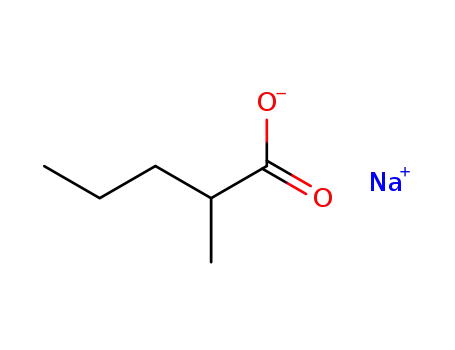 Molecular Structure of 17265-25-7 (Pentanoic acid, 2-methyl-, sodium salt)