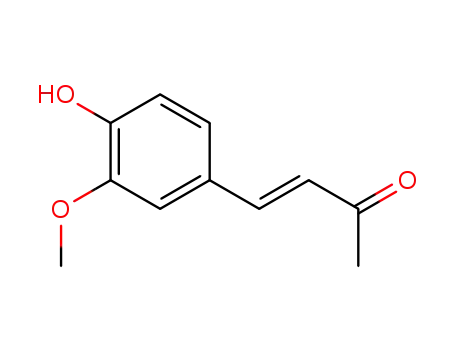 Molecular Structure of 22214-42-2 (3-Buten-2-one, 4-(4-hydroxy-3-methoxyphenyl)-, (3E)-)
