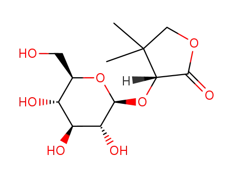 Molecular Structure of 171884-77-8 (R(-)pantoyllactone-β-D-glucopyranoside)