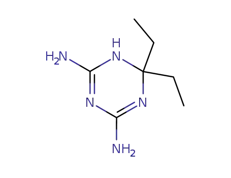 Molecular Structure of 76766-53-5 (6,6-Diethyl-1,6-dihydro-1,3,5-triazin-2,4-diamin)