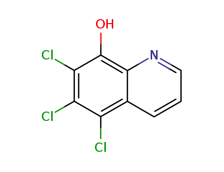 Molecular Structure of 5541-71-9 (5,6,7-trichloroquinolin-8-ol)