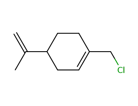 Molecular Structure of 127940-66-3 (Cyclohexene, 1-(chloromethyl)-4-(1-methylethenyl)-)