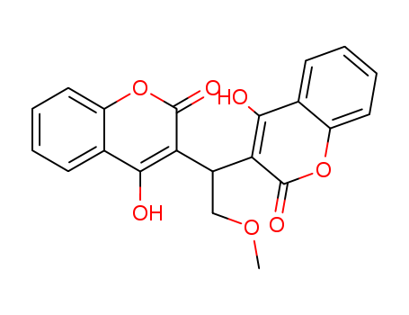 2H-1-Benzopyran-2-one,3,3'-(2-methoxyethylidene)bis[4-hydroxy-