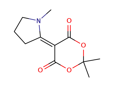 (2,2-dimethyl-5-(1-methylpyrrolidin-2-ylidene)-1,3-dioxane-4,6-dione)
