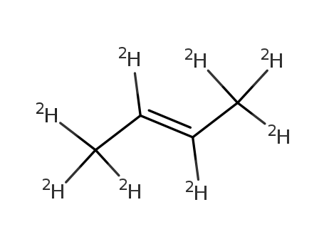 Molecular Structure of 1517-55-1 ((2E)-(~2~H_8_)but-2-ene)