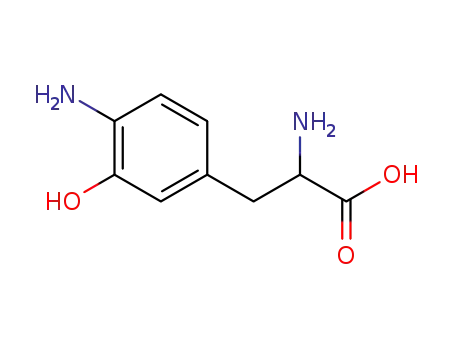 Molecular Structure of 88686-28-6 (2-AMino-3-(4-aMino-3-hydroxy-phenyl)-propionic acid)