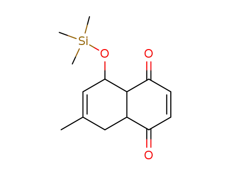 Molecular Structure of 76695-89-1 (1,4-Naphthalenedione,
4a,5,8,8a-tetrahydro-7-methyl-5-[(trimethylsilyl)oxy]-)