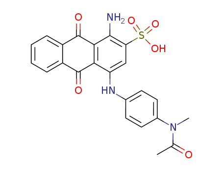 4-[[4-(acetyl-methyl-amino)phenyl]amino]-1-amino-9,10-dioxo-anthracene-2-sulfonic acid