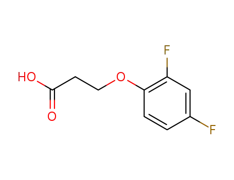 Molecular Structure of 777-28-6 (3-(2,4-difluorophenoxy)propanoic acid)