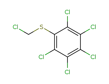 Molecular Structure of 62601-17-6 (pentachloro[(chloromethyl)thio]benzene)