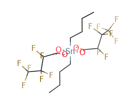 Molecular Structure of 90499-38-0 (Stannane, dibutylbis(2,2,3,3,4,4,4-heptafluoro-1-oxobutoxy)-)