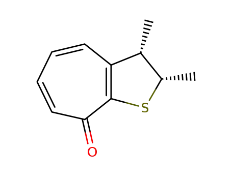Molecular Structure of 88050-69-5 (8H-Cyclohepta[b]thiophen-8-one, 2,3-dihydro-2,3-dimethyl-, cis-)