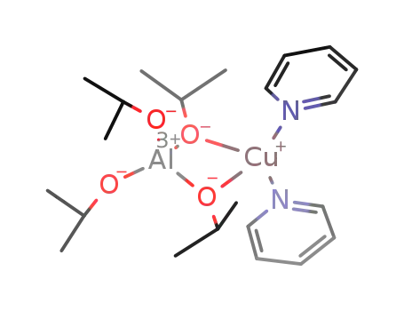 Molecular Structure of 1009586-82-6 (copper(I) tetraisopropoxyaluminate bis(pyridine) adduct)