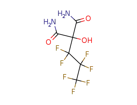 Molecular Structure of 356-10-5 (heptafluoropropyl-hydroxy-malonic acid diamide)