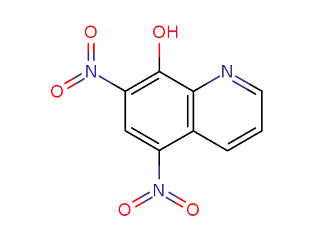 Molecular Structure of 1084-32-8 (5,7-DINITROQUINOLIN-8-OL)