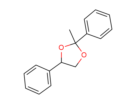 Molecular Structure of 101854-08-4 (1,3-Dioxolane, 2-methyl-2,4-diphenyl-)