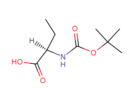 Molecular Structure of 45121-22-0 (BOC-D-ABU-OH)