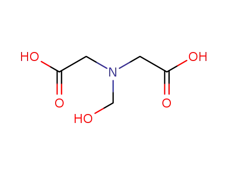 Molecular Structure of 33454-80-7 (Glycine, N-(carboxymethyl)-N-(hydroxymethyl)-)