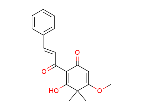 (E)-3-hydroxy-5-methoxy-4,4-dimethyl-2-(1-oxo-3-phenylpropen-2-yl)cyclohexa-2,5-dien-1-one