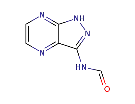 Molecular Structure of 81411-61-2 (3-formylamino-1H-pyrazolo(3,4-b)pyrazine)