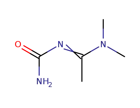Molecular Structure of 84690-53-9 (N-Carbamoyl-N',N'-dimethylaminoacetamidine)