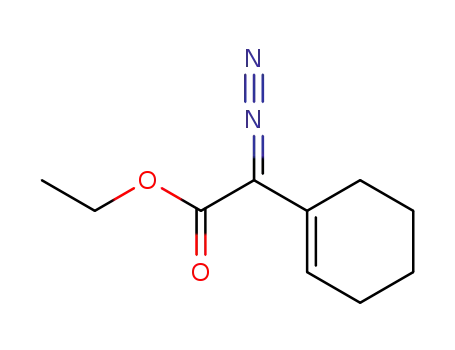 Molecular Structure of 126580-14-1 (ethyl 2-(cyclohex-1-en-1-yl)-2-diazoacetate)