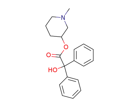 Molecular Structure of 3321-80-0 (1-methyl-3-piperidyl benzilate)