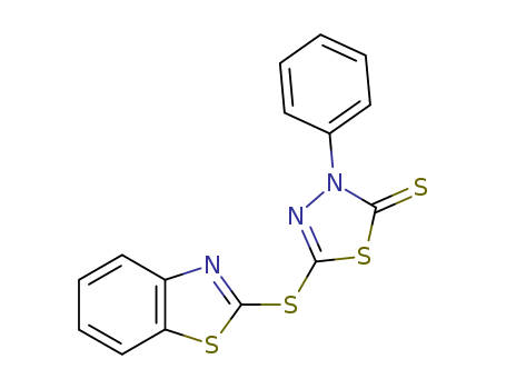 1,3,4-Thiadiazole-2(3H)-thione,5-(2-benzothiazolylthio)-3-phenyl-