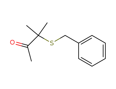 Molecular Structure of 831-89-0 (3-Benzylthio-3-methyl-2-butanon)