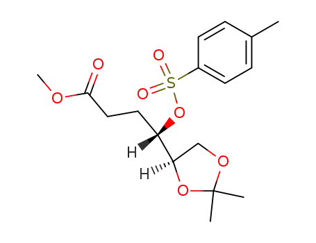 Molecular Structure of 136963-32-1 (methyl 2,3-dideoxy-5,6-O-isopropylidene-4-O-p-tolylsulfonyl-D-erythro-hexonate)